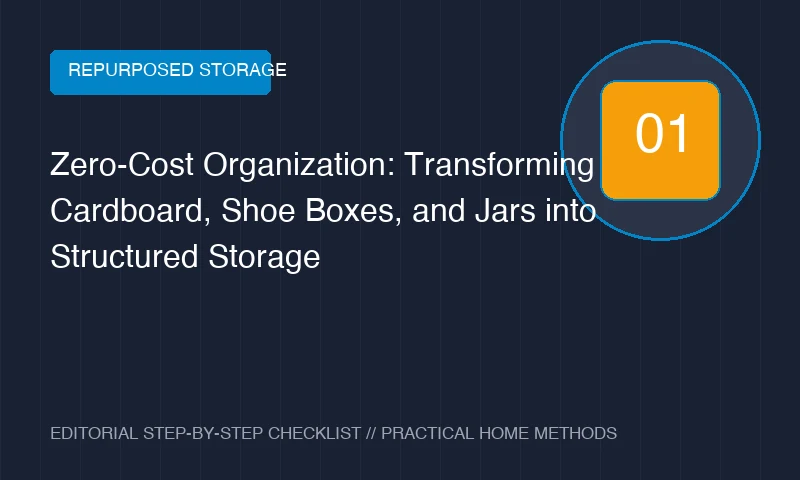 Zero-Cost Organization: Transforming Cardboard, Shoe Boxes, and Jars into Structured Storage